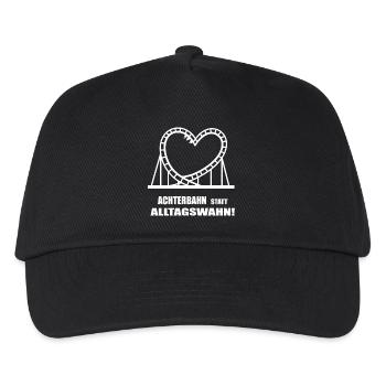 Roller coaster instead of everyday mania - Kids’ Baseball Cap - black - Front