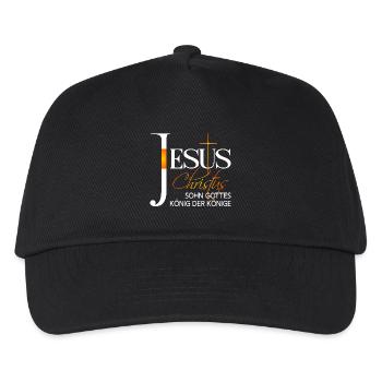 Jesus Christus Koenig der Koenige - Kinder Basecap - Schwarz - Vorne