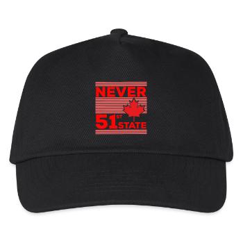 Never The 51st State - Kids’ Baseball Cap - black - Front