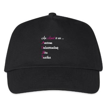 An Aunt Is An Awesome Teach - Kids’ Baseball Cap - black - Front