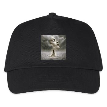 Silent encounter in the storm of thoughts - Kids’ Baseball Cap - black - Front