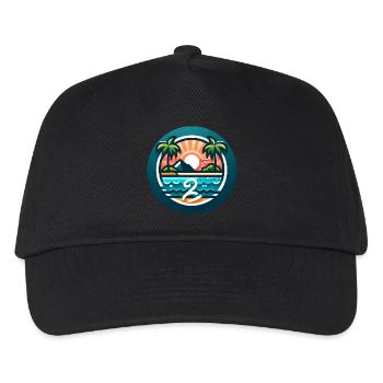 Palm Island coloré Offliner - Casquette de baseball Enfant - noir - Devant