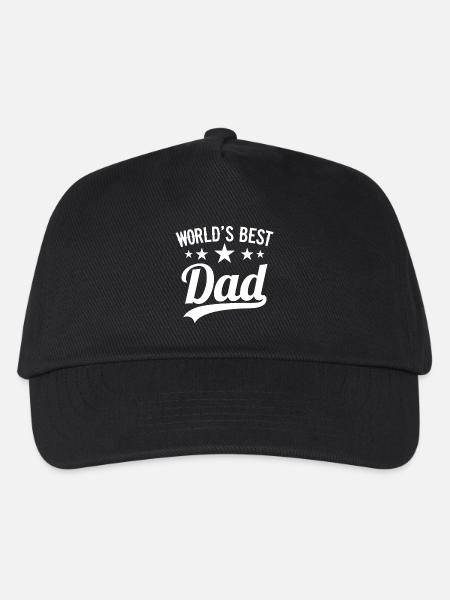 Bester Papa der Welt Vatertag - Kinder Basecap - Schwarz