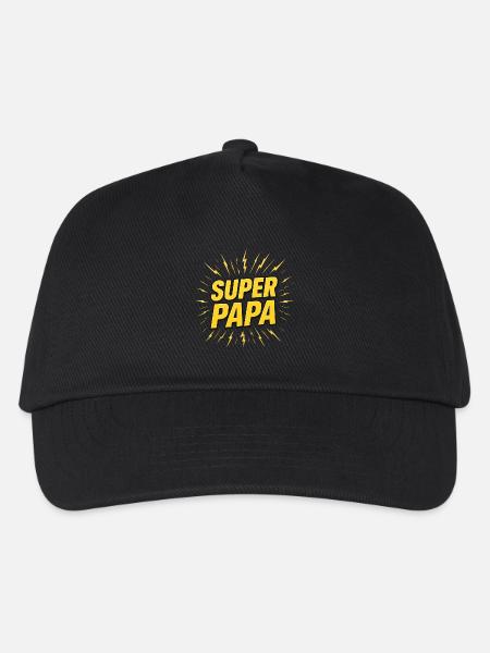 Super-Papa - Kinder Basecap - Schwarz