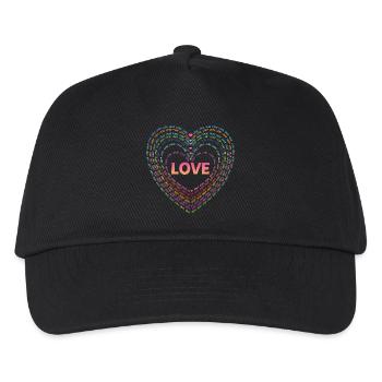 Liebe. - Kinder Basecap - Schwarz - Vorne