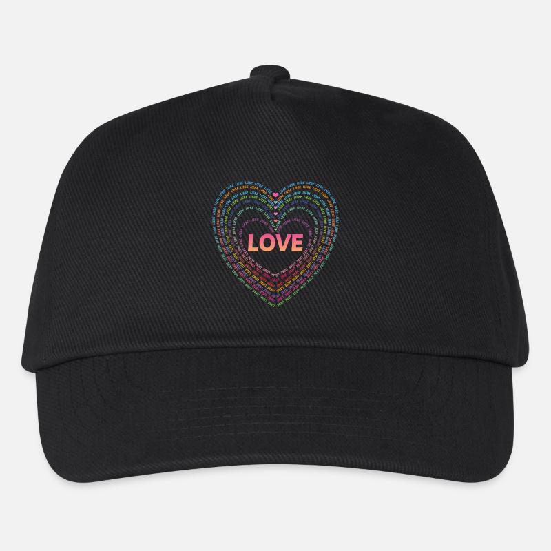 Amour. - Casquette de baseball Enfant - noir