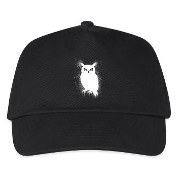 Drôle de hibou - Casquette de baseball Enfant - noir - Devant