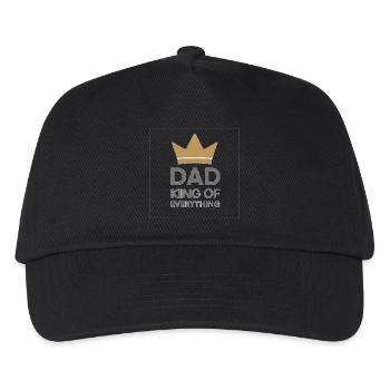 Dad King of Everything - Kinder Basecap - Schwarz - Vorne
