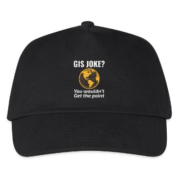 GIS Witz Kartografie Nerd Geospatial Humor - Kinder Basecap - Schwarz - Vorne