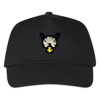 Pixel Hund - Kinder Basecap - Schwarz - Vorne