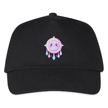 Kawaii Pink und Lila Traumfänger - Kinder Basecap - Schwarz - Vorne
