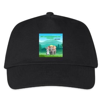 Zwei außergewöhnliche Freunde - Kinder Basecap - Schwarz - Vorne