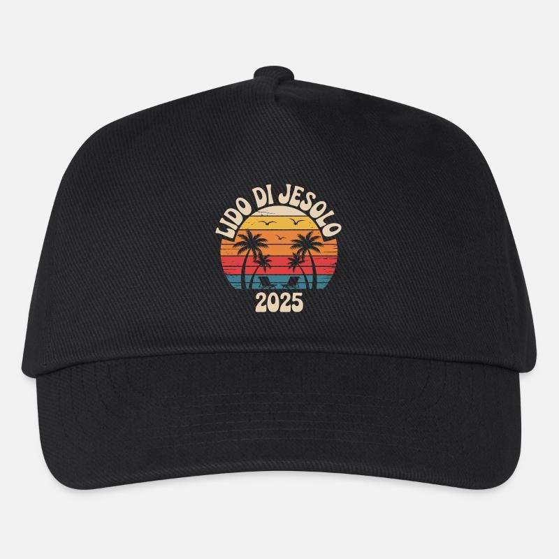 Lido di Jesolo 2025 70 vintage - Kinder Basecap - Schwarz