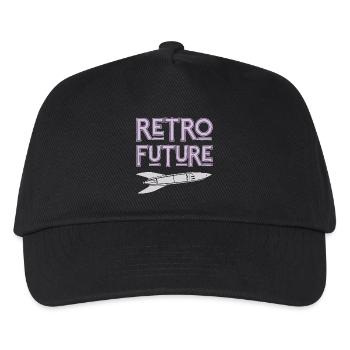 Nostalgie rétro de la fusée du futur - Casquette de baseball Enfant - noir - Devant