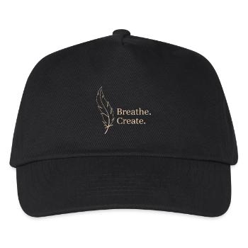 Breath Create Feather Lightness - Kids’ Baseball Cap - black - Front