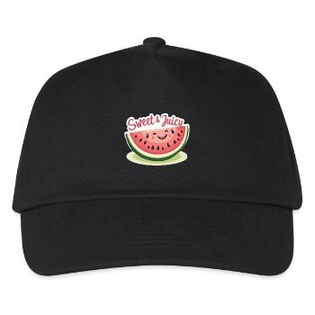 Süße saftige Frucht-Vibes - Kinder Basecap - Schwarz - Vorne