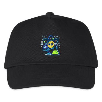 Sneaky Atom Vibes - Physics and Chemistry Design - Kids’ Baseball Cap - black - Front