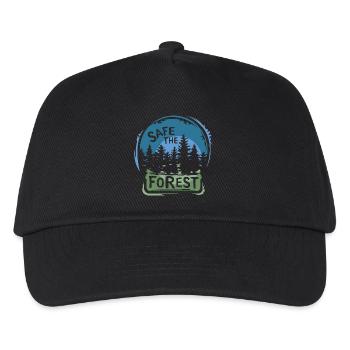 Sauvons la forêt – Conception durable de la nature - Casquette de baseball Enfant - noir - Devant