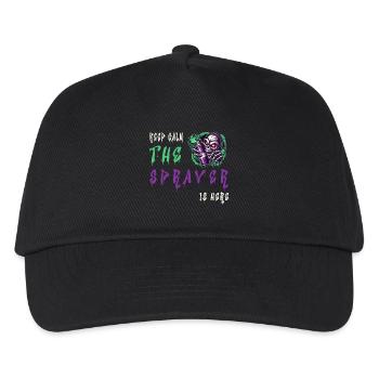 Keep Calm – The Sprayer - Kinder Basecap - Schwarz - Vorne