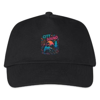 CITY SOUND - Kinder Basecap - Schwarz - Vorne