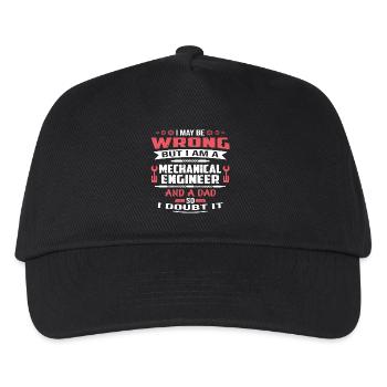Mechanical Engineer Dad - Kids’ Baseball Cap - black - Front