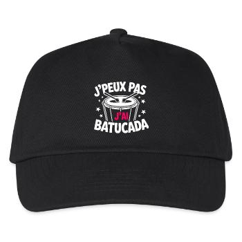 Ich kann nicht, ich habe Batucada - Kinder Basecap - Schwarz - Vorne