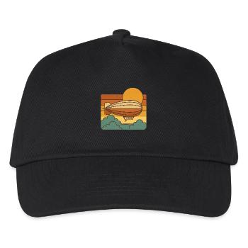 Sky Drift – Vintage Zeppelin Journey - Kinder Basecap - Schwarz - Vorne