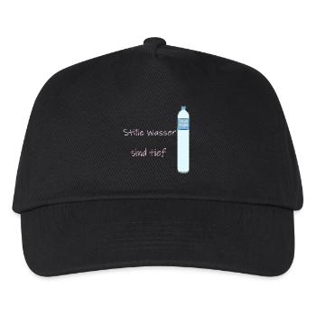 Les eaux calmes sont profondes, jeu de mots drôle - Casquette de baseball Enfant - noir - Devant