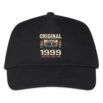 August 1999 August 1999 Geschenk August 1999 August 1999 - Kinder Basecap - Schwarz - Vorne