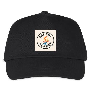 EAT TRI REPEAT - Kids’ Baseball Cap - black - Front