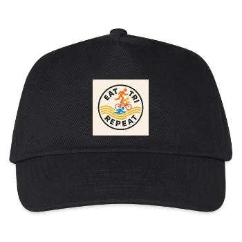 EAT TRI REPEAT - Kids’ Baseball Cap - black - Front