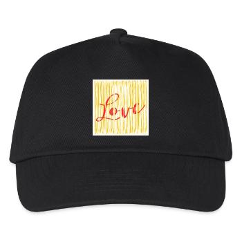 LOVE PÂTES SPAGHETTI COOKING - Casquette de baseball Enfant - noir - Devant