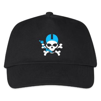 Swimming Skull - Kids’ Baseball Cap - black - Front