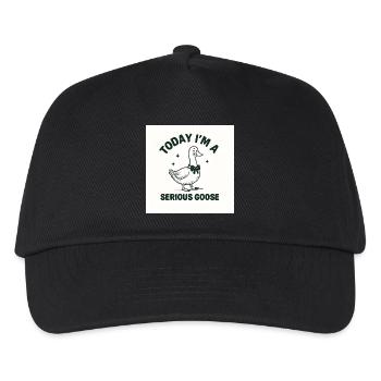 Serious goose - Kids’ Baseball Cap - black - Front
