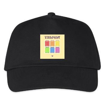 VIELFALT INKLUSION PRIDE KOFFER - Kinder Basecap - Schwarz - Vorne