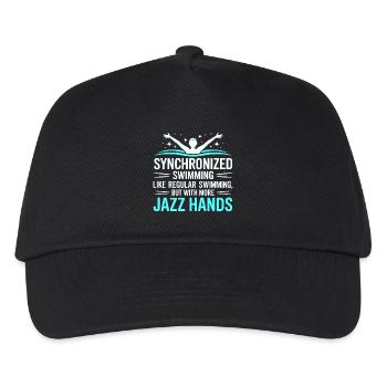 Synchronschwimmen Jazz Hände Schwimmer Humor - Kinder Basecap - Schwarz - Vorne