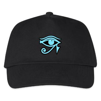 Auge des Horus Ägypten Symbol - Kinder Basecap - Schwarz - Vorne