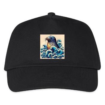 Phoque - Casquette de baseball Enfant - noir - Devant