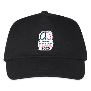 Philosophie des amerikanischen Friedens 2025 - Kinder Basecap - Schwarz - Vorne