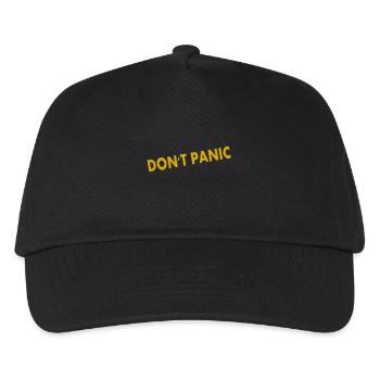 Ne paniquez pas - Casquette de baseball Enfant - noir - Devant