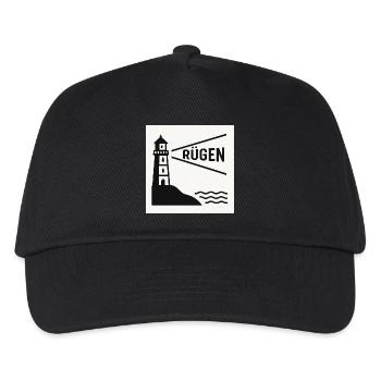 Rügen - Kinder Basecap - Schwarz - Vorne