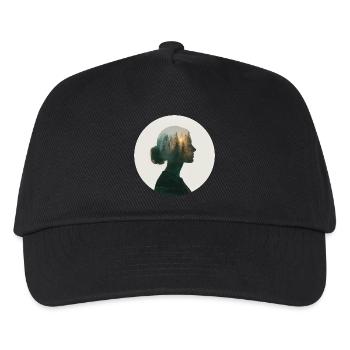 Rêves de forêt dans le profil des femmes - Casquette de baseball Enfant - noir - Devant