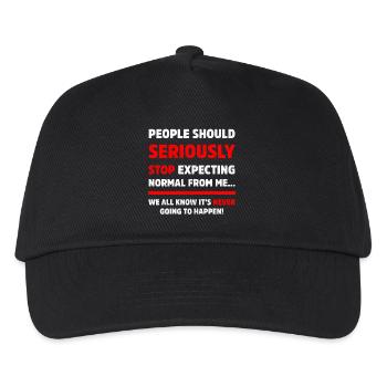Les gens devraient sérieusement arrêter de s’attendre à du sarcasme - Casquette de baseball Enfant - noir - Devant