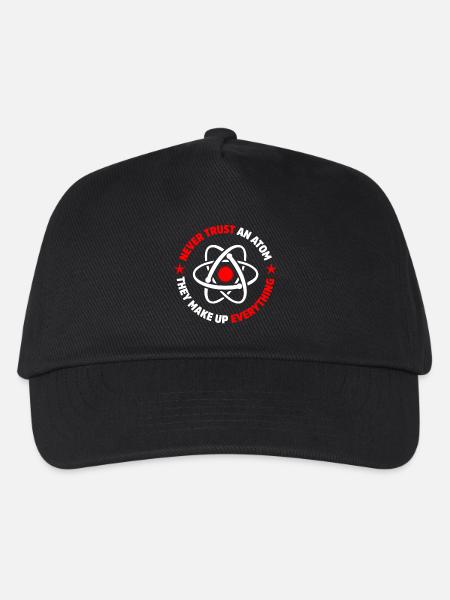 Protonen, Neutronen, Elektronen - Kinder Basecap - Schwarz