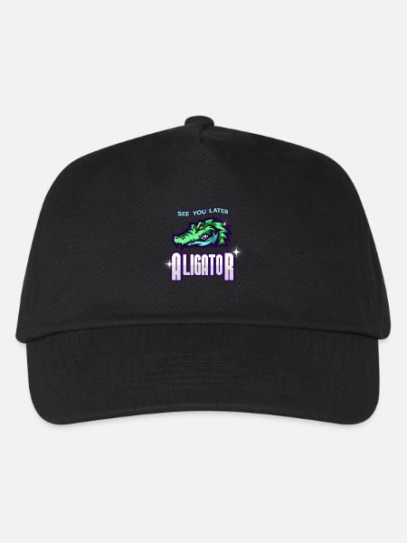 See You Later Aligator - Kinder Basecap - Schwarz