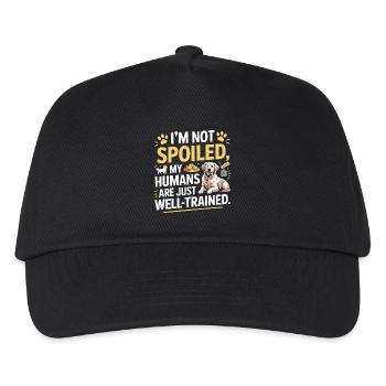 My Humans Are Well Trained Dog Lover Design  - Kids’ Baseball Cap - black - Front