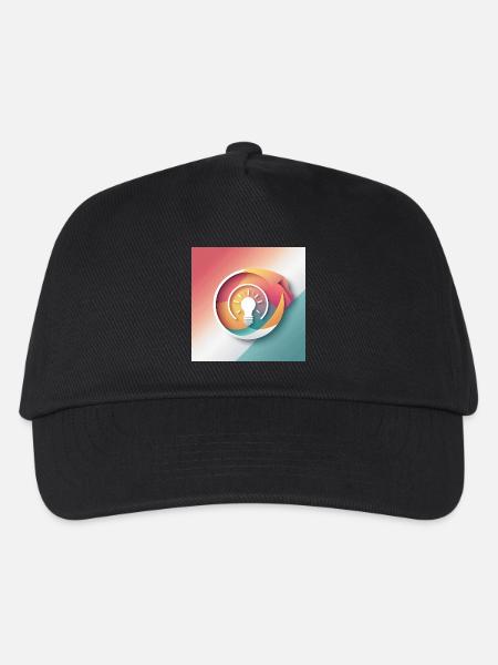 Abstrakte Kreativität Illustration - Kinder Basecap - Schwarz
