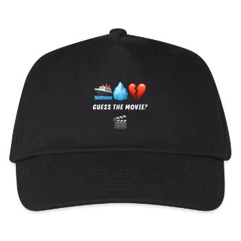 Emotionales Jojo- und Eisberg-Motiv - Kinder Basecap - Schwarz - Vorne