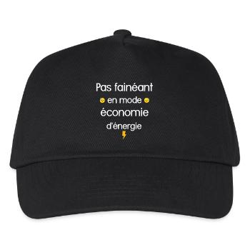 Slogan Énergétique et Optimiste - Casquette de baseball Enfant - noir - Devant