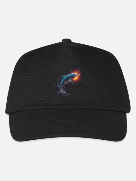 Delfin - Kinder Basecap - Schwarz